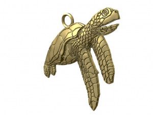 turtle pendant Model Cetak 3D