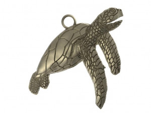 turtle pendant Model Cetak 3D