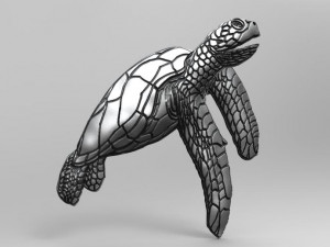 turtle pendant Model Cetak 3D