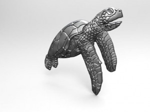 turtle pendant Model Cetak 3D