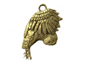 उल्लू पेंडेंट 3 3D प्रिंट मॉडल