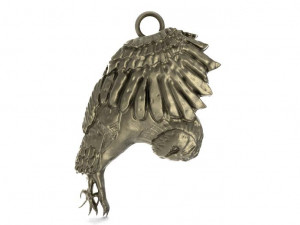 owl pendant 3 Modello di stampa 3D