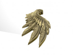 wing pendant 3D 프린트 모델
