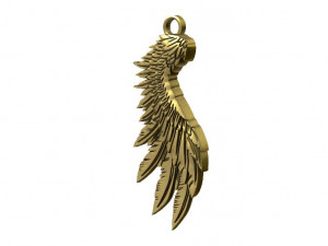 wing pendant 3D 프린트 모델