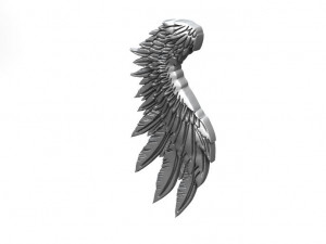 wing pendant 3D 프린트 모델