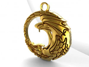 dragon pendanr 6 3D Print Model