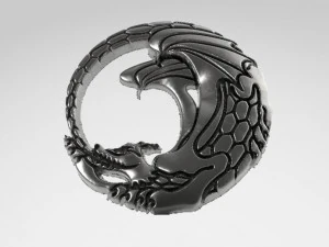 dragon pendanr 6 3D Print Model