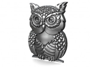 owl pendant 4 3D 打印模型