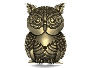 owl pendant 4 3D 打印模型