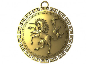 unicorn pendant 3D Print Model