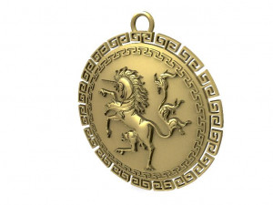 unicorn pendant 3D Print Model