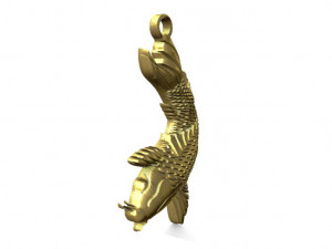 koi fish pendant 3D Print Model