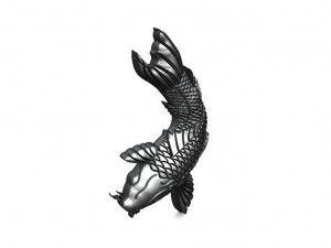koi fish pendant 3D Print Model