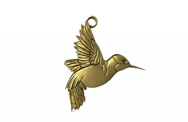 bird pendant 3 3D Print Model .c4d .max .obj .3ds .fbx .stl .blend 