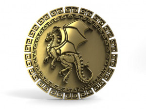 dragon pendant 7 Model do druku 3D