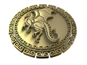 dragon pendant 7 3D Print Model