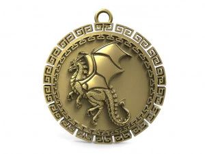 dragon pendant 7 3D Print Model