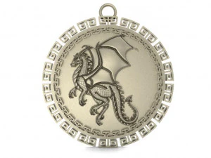 dragon pendant 7 3D Print Model