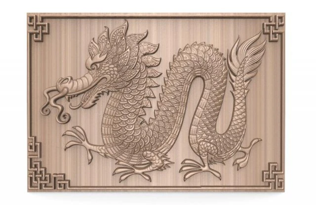 chinese dragon cnc 3D Print Model .c4d .max .obj .3ds .fbx .stl .blend