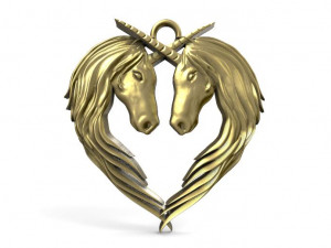 unicorns pendant 3D Print Model