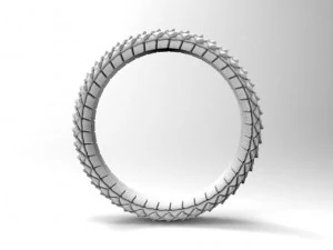 dragon scale ring 3D Print Model