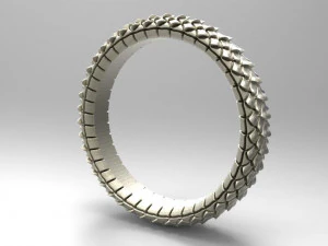 dragon scale ring 3D Print Model