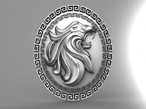 lion pendant 5 Model do druku 3D
