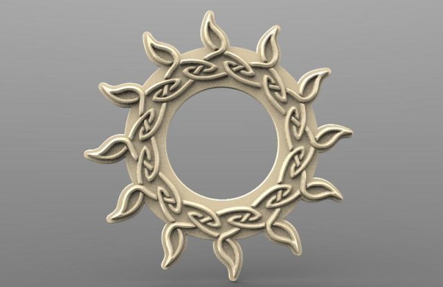celtic sun cnc 3D Print Model .c4d .max .obj .3ds .fbx .stl .blend 