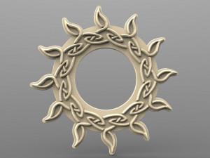 celtic sun cnc 3D Print Model