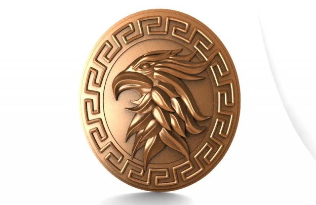 eagle bas-relief 3 3D Print Model .c4d .max .obj .3ds .fbx .stl .blend 