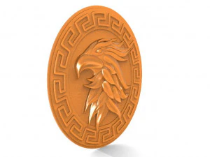 eagle bas-relief 3 3D Print Model