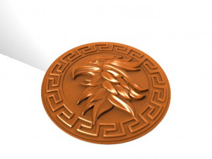 eagle bas-relief 3 3D-Druckmodell