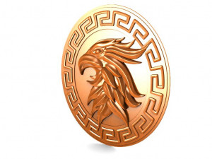 eagle bas-relief 3 3D-Druckmodell
