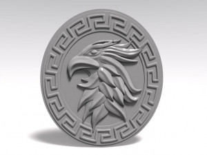 eagle bas-relief 3 3D-Druckmodell