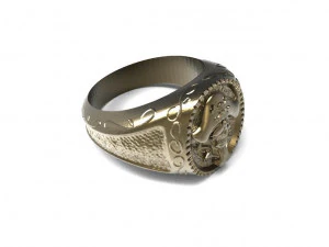 pirate skull ring 3D Print Model