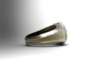 pirate skull ring 3D Print Model