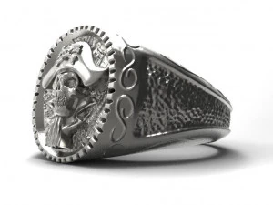 pirate skull ring 3D Print Model