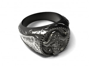 pirate skull ring Modelo de impresión 3D