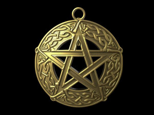 celtic pentagram 3D Print Model