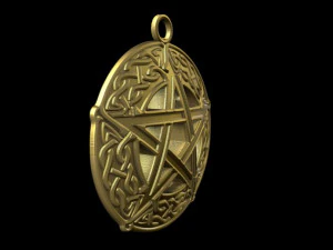 celtic pentagram 3D Print Model