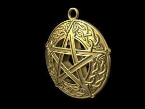 celtic pentagram 3D 프린트 모델