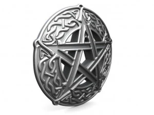 celtic pentagram 3D Print Model