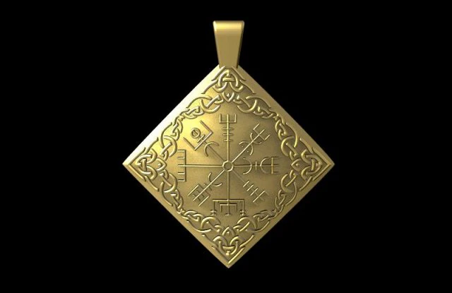 vegvisir pendant 3D Print Model .c4d .max .obj .3ds .fbx .stl .blend 