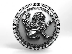 winged lion pendant 3D Print Model
