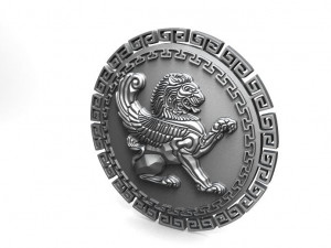 winged lion pendant Model Cetak 3D