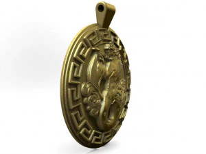poseidon pendant 3D Print Model