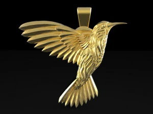 hummingbird pendant 4 3D Print Model
