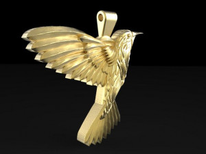 hummingbird pendant 4 3Dプリントモデル