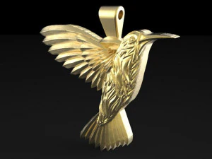 hummingbird pendant 4 3D Print Model