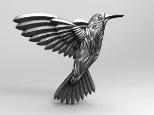 hummingbird pendant 4 3D Print Model